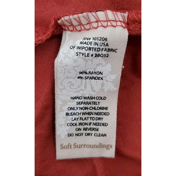 Soft Surroundings Sz Med Alessandra Orange Gold Metallic Chevron Maxi Dress USA - Picture 8 of 8